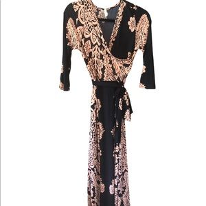 Navy and pink PinkBlush maxi dress